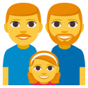👨‍👨‍👧